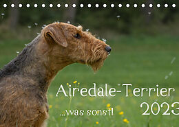 Kalender Airedale-Terrier, was sonst! (Tischkalender 2023 DIN A5 quer) von Michael Janz