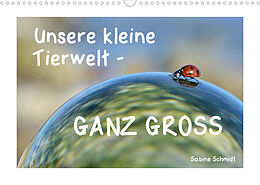 Kalender Unsere kleine Tierwelt - GANZ GROSS (Wandkalender 2023 DIN A3 quer) von Sabine Schmidt