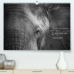Kalender Emotionale Momente: Elefanten in black &amp; white (Premium, hochwertiger DIN A2 Wandkalender 2023, Kunstdruck in Hochglanz) von Ingo Gerlach GDT