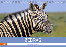 Kalender Zebras - Gestreifte Welt (Tischkalender 2023 DIN A5 quer) von Wibke Woyke
