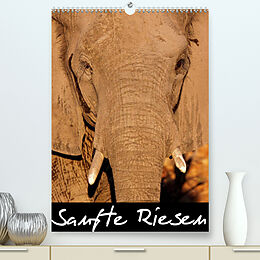 Kalender Sanfte Riesen - Afrikas Elefanten (Premium, hochwertiger DIN A2 Wandkalender 2023, Kunstdruck in Hochglanz) von Wibke Woyke