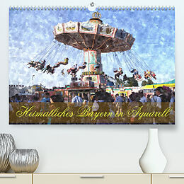 Kalender Heimatliches Bayern in Aquarell CH-Version (Premium, hochwertiger DIN A2 Wandkalender 2023, Kunstdruck in Hochglanz) von Helmut Schneller