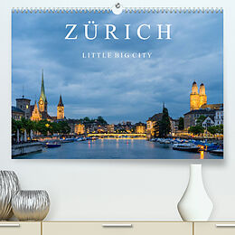 Kalender ZÜRICH - Little Big City (Premium, hochwertiger DIN A2 Wandkalender 2023, Kunstdruck in Hochglanz) von Enrico Caccia