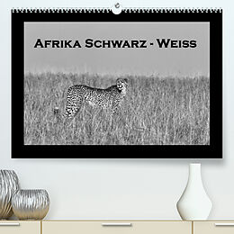 Kalender Afrika Schwarz - Weiss (Premium, hochwertiger DIN A2 Wandkalender 2023, Kunstdruck in Hochglanz) von Angelika Stern
