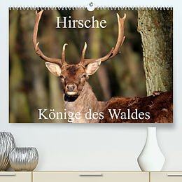 Kalender Hirsche - Könige des Waldes/Geburtstagskalender (Premium, hochwertiger DIN A2 Wandkalender 2023, Kunstdruck in Hochglanz) von Arno Klatt