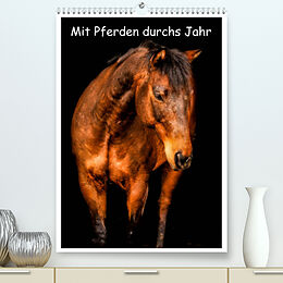 Kalender Mit Pferden durchs Jahr / Planer (Premium, hochwertiger DIN A2 Wandkalender 2023, Kunstdruck in Hochglanz) von Yvonne Obermüller Fotografie