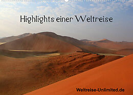 Kalender Highlights einer Weltreise (Wandkalender 2023 DIN A2 quer) von weltreise-unlimited.de