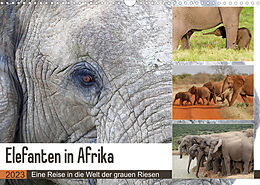 Kalender Elefanten in Afrika (Wandkalender 2023 DIN A3 quer) von Michael Herzog