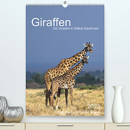 Kalender Giraffen - Die Grazien in Afrikas Savannen (Premium, hochwertiger DIN A2 Wandkalender 2023, Kunstdruck in Hochglanz) von Rainer Tewes