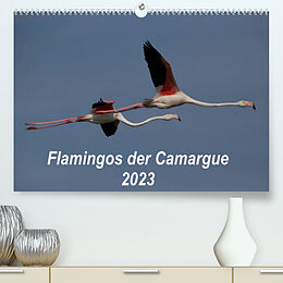 Kalender Flamingos der Camargue 2023 (Premium, hochwertiger DIN A2 Wandkalender 2023, Kunstdruck in Hochglanz) von Photo-Pirsch