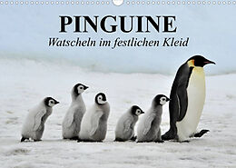 Kalender Pinguine - Watscheln im festlichen Kleid (Wandkalender 2023 DIN A3 quer) von Elisabeth Stanzer
