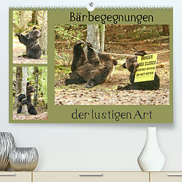 Kalender Bärbegegnungen der lustigen Art (Premium, hochwertiger DIN A2 Wandkalender 2023, Kunstdruck in Hochglanz) von Ursula Salzmann
