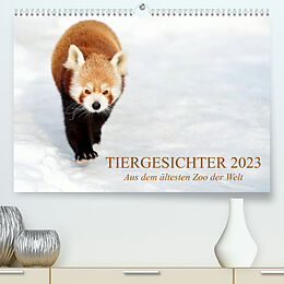 Kalender Tiergesichter 2023 (Premium, hochwertiger DIN A2 Wandkalender 2023, Kunstdruck in Hochglanz) von Manfred Stotz
