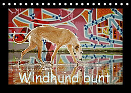 Kalender Windhund bunt (Tischkalender 2023 DIN A5 quer) von Kathrin Köntopp