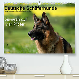 Kalender Deutsche Schäferhunde - Senioren auf vier Pfoten (Premium, hochwertiger DIN A2 Wandkalender 2023, Kunstdruck in Hochglanz) von Petra Schiller