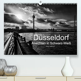 Kalender Düsseldorf Ansichten in Schwarz-Weiß (Premium, hochwertiger DIN A2 Wandkalender 2023, Kunstdruck in Hochglanz) von Klaus Hoffmann