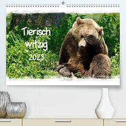 Kalender Tierisch witzig (Premium, hochwertiger DIN A2 Wandkalender 2023, Kunstdruck in Hochglanz) von Elsner / Kottal