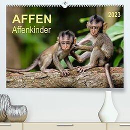 Kalender Affen - Affenkinder (Premium, hochwertiger DIN A2 Wandkalender 2023, Kunstdruck in Hochglanz) von Peter Roder