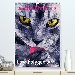 Kalender Abstrakte Tiere - Low Polygon Art (Premium, hochwertiger DIN A2 Wandkalender 2023, Kunstdruck in Hochglanz) von Ancello