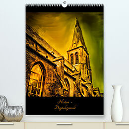 Kalender Herten - Digital gemalt (Premium, hochwertiger DIN A2 Wandkalender 2023, Kunstdruck in Hochglanz) von Anja Muskalla