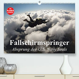 Kalender Fallschirmspringer. Absprung der U.S. Navy Seals (Premium, hochwertiger DIN A2 Wandkalender 2023, Kunstdruck in Hochglanz) von Elisabeth Stanzer