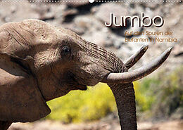 Kalender Jumbo Auf den Spuren der Elefanten in Namibia (Wandkalender 2023 DIN A2 quer) von Walter Imhof