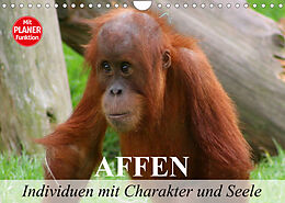 Kalender Affen - Individuen mit Charakter und Seele (Wandkalender 2023 DIN A4 quer) von Elisabeth Stanzer