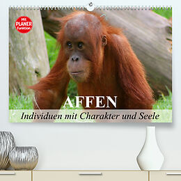 Kalender Affen - Individuen mit Charakter und Seele (Premium, hochwertiger DIN A2 Wandkalender 2023, Kunstdruck in Hochglanz) von Elisabeth Stanzer