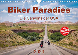 Kalender Biker Paradies - Die Canyons der USA (Wandkalender 2023 DIN A4 quer) von Michael Brückmann, MIBfoto