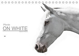 Kalender Pferde ON WHITE (Tischkalender 2023 DIN A5 quer) von Sabine Peters