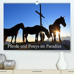 Kalender Pferde und Ponys im Paradies (Premium, hochwertiger DIN A2 Wandkalender 2023, Kunstdruck in Hochglanz) von Christa Kramer