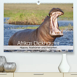 Kalender Afrikas Dickhäuter. Hippos, Nashörner und Elefanten (Premium, hochwertiger DIN A2 Wandkalender 2023, Kunstdruck in Hochglanz) von Elisabeth Stanzer