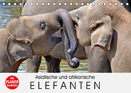Kalender Asiatische und afrikanische Elefanten (Tischkalender 2023 DIN A5 quer) von Elisabeth Stanzer
