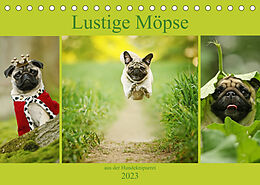 Kalender Lustige Möpse aus der Hundeknipserei (Tischkalender 2023 DIN A5 quer) von Kathrin Köntopp