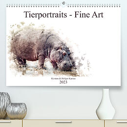 Kalender Tierportraits - Fine Art (Premium, hochwertiger DIN A2 Wandkalender 2023, Kunstdruck in Hochglanz) von Kirsten und Holger Karius