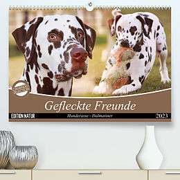 Kalender Gefleckte Freunde - Hunderasse Dalmatiner (Premium, hochwertiger DIN A2 Wandkalender 2023, Kunstdruck in Hochglanz) von Barbara Mielewczyk