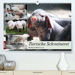 Kalender Tierische Schweinerei (Premium, hochwertiger DIN A2 Wandkalender 2023, Kunstdruck in Hochglanz) von Barbara Mielewczyk