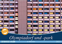 Kalender Olympiadorf und -park in München (Wandkalender 2023 DIN A2 quer) von Martina Schikore