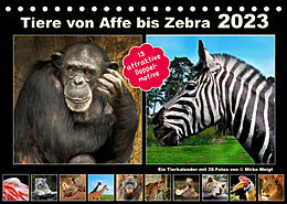 Kalender Tiere von Affe bis Zebra 2023 (Tischkalender 2023 DIN A5 quer) von © Mirko Weigt, Hamburg