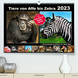 Kalender Tiere von Affe bis Zebra 2023 (Premium, hochwertiger DIN A2 Wandkalender 2023, Kunstdruck in Hochglanz) von © Mirko Weigt, Hamburg