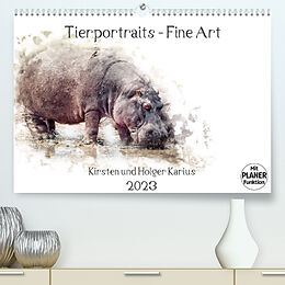 Kalender Tierportraits - Fine Art (Premium, hochwertiger DIN A2 Wandkalender 2023, Kunstdruck in Hochglanz) von Kirsten und Holger Karius