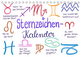 Kalender Sternzeichen-Kalender (Tischkalender 2023 DIN A5 quer) von Martje Kleinhans - Kritzelfee