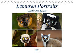Kalender Lemuren Portraits (Tischkalender 2023 DIN A5 quer) von Matthias Markolf