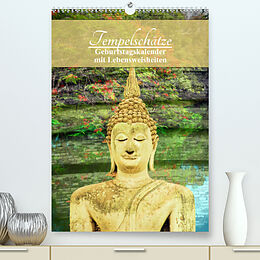 Kalender Tempelschätze (Premium, hochwertiger DIN A2 Wandkalender 2023, Kunstdruck in Hochglanz) von CrystalLights by Sylvia Seibl