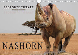Kalender Bedrohte Tierart - Nashorn (Wandkalender 2023 DIN A4 quer) von Peter Roder