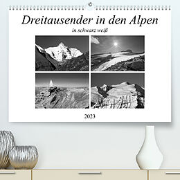 Kalender Dreitausender in den Alpen (Premium, hochwertiger DIN A2 Wandkalender 2023, Kunstdruck in Hochglanz) von Christa Kramer