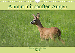 Kalender Anmut mit sanften Augen - Rehwild in der freien Natur (Wandkalender 2023 DIN A4 quer) von Sabine Grahneis