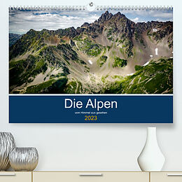 Kalender Die Alpen vom Himmel aus gesehen (Premium, hochwertiger DIN A2 Wandkalender 2023, Kunstdruck in Hochglanz) von Alain Gaymard