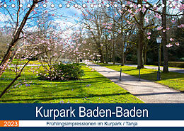 Kalender Kurpark Baden-Baden (Tischkalender 2023 DIN A5 quer) von Tanja Voigt