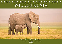 Kalender Wildes Kenia (Tischkalender 2023 DIN A5 quer) von Martina Schikore